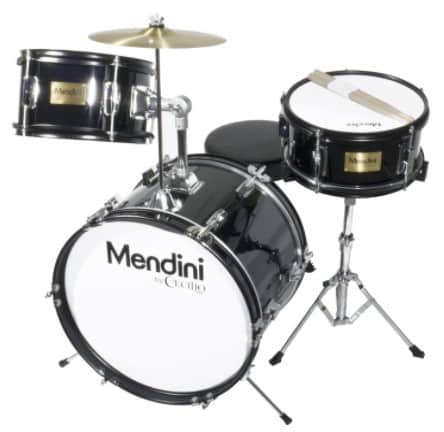 MENDINI MJDS-3-BK- best beginner drum set
